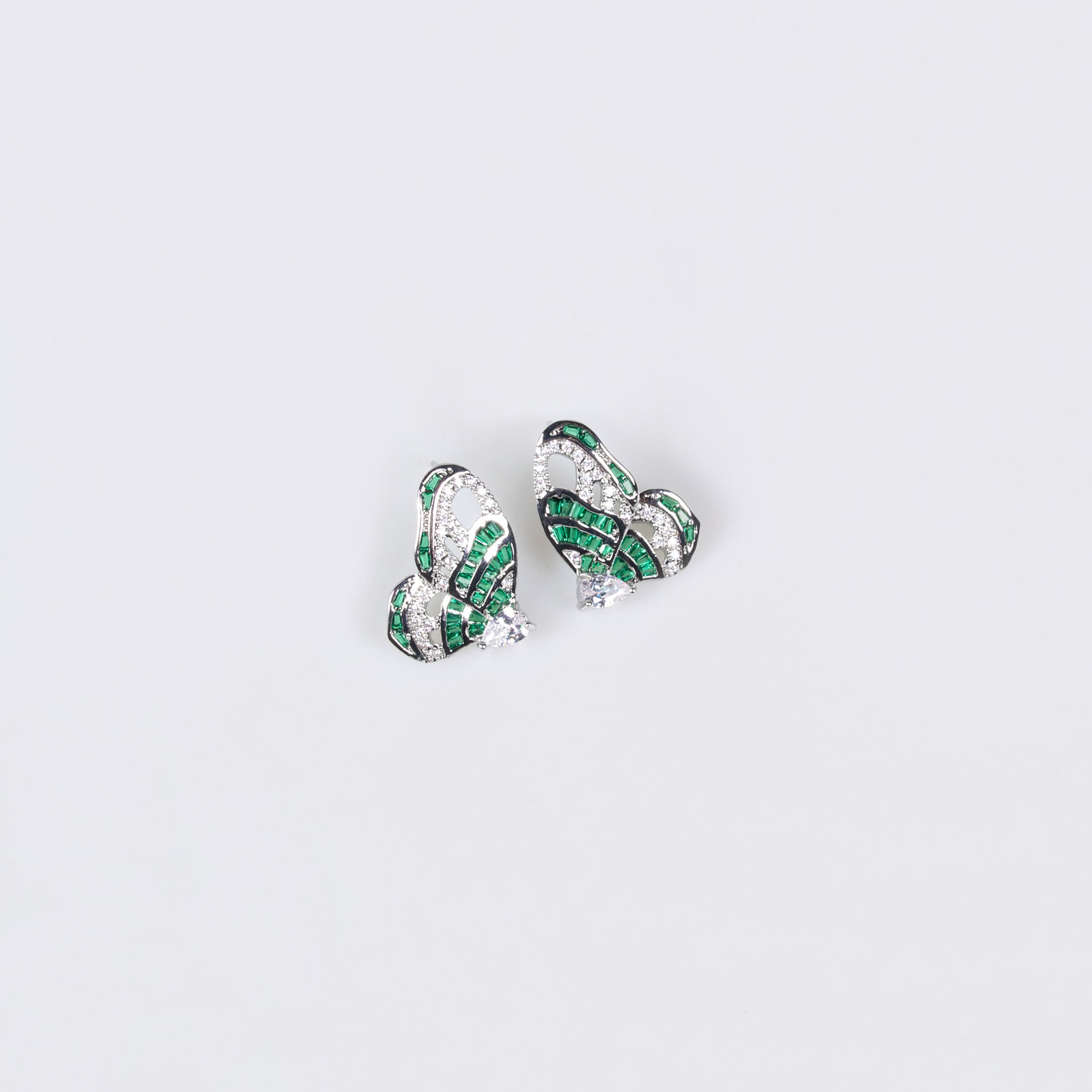 Cross-Border New Little Red Book Super Fairy Butterfly Tassel Necklace Light Luxury Butterfly Fairy Long Earrings Set Wholesale