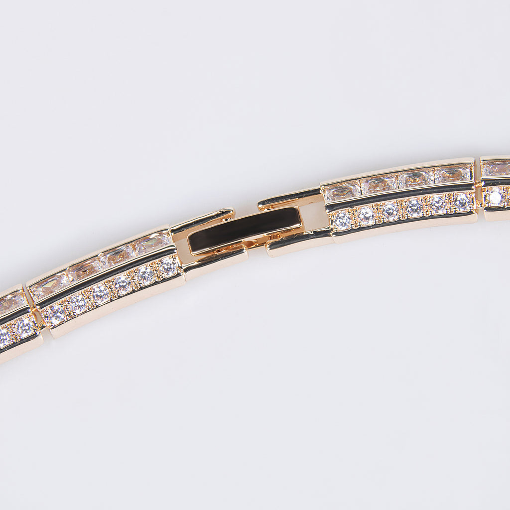 European and American Fashion Bridal Wedding Dress Water Drop Shape High-end Zircon Light Luxury Necklace and Earring Set