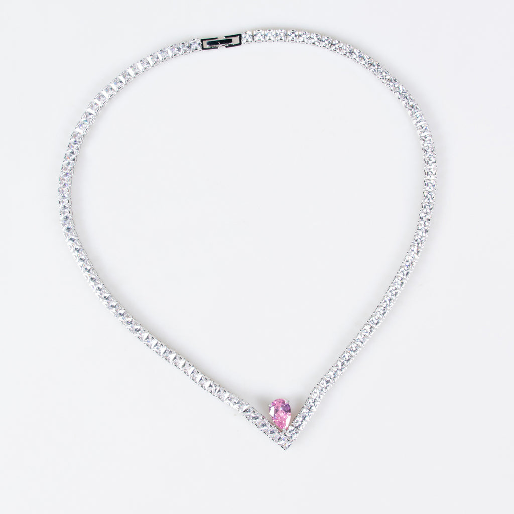 Elegant Simple Versatile Bridal Wedding Zircon Necklace Earring Set Wedding Dress Banquet Annual Meeting Ins Jewelry