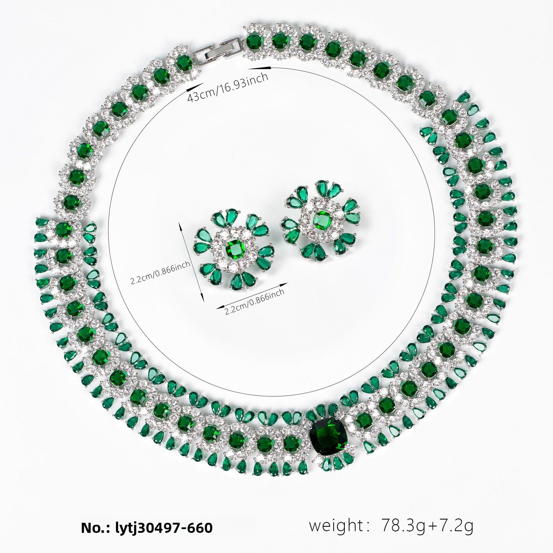 Cross-Border Light Luxury Copper Inlaid Colorful Flower Petal Necklace for Women, Niche Ins Super Shiny Floral Pendant Collarbone Chain