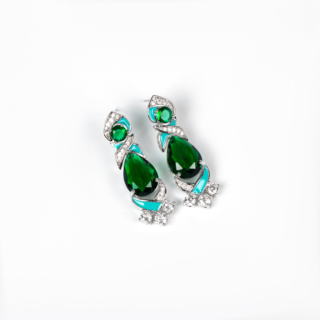 Cross-Border Same Style Necklace Irregular Pink Gem Luxurious Oil Drip Craft High-End Feel Women's Evening Collarbone Chain Jewelry for Women