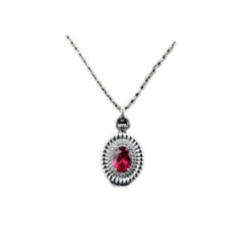 Cross-Border Hot Sale 925 Sterling Silver Necklace High-End Women's Necklace Accessories Female Ruby Pendant Necklace In Stock